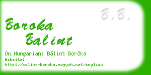 boroka balint business card